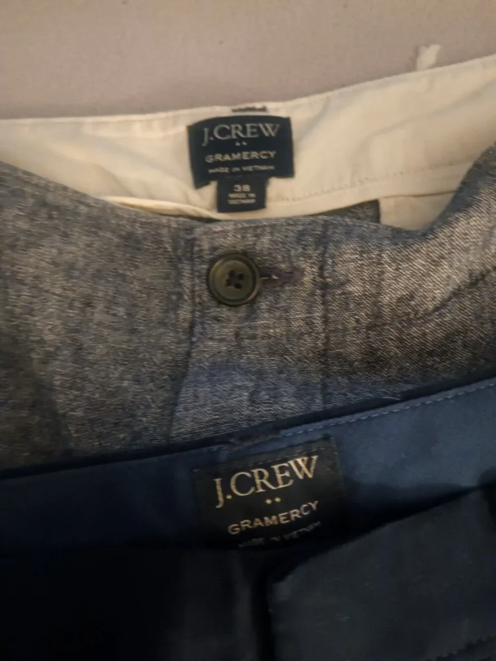 Two pair men's j.Crew shorts size 38